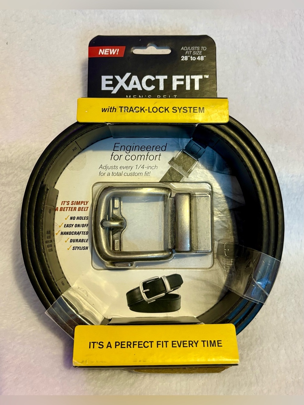 Men’s Black Track-Lock Belt